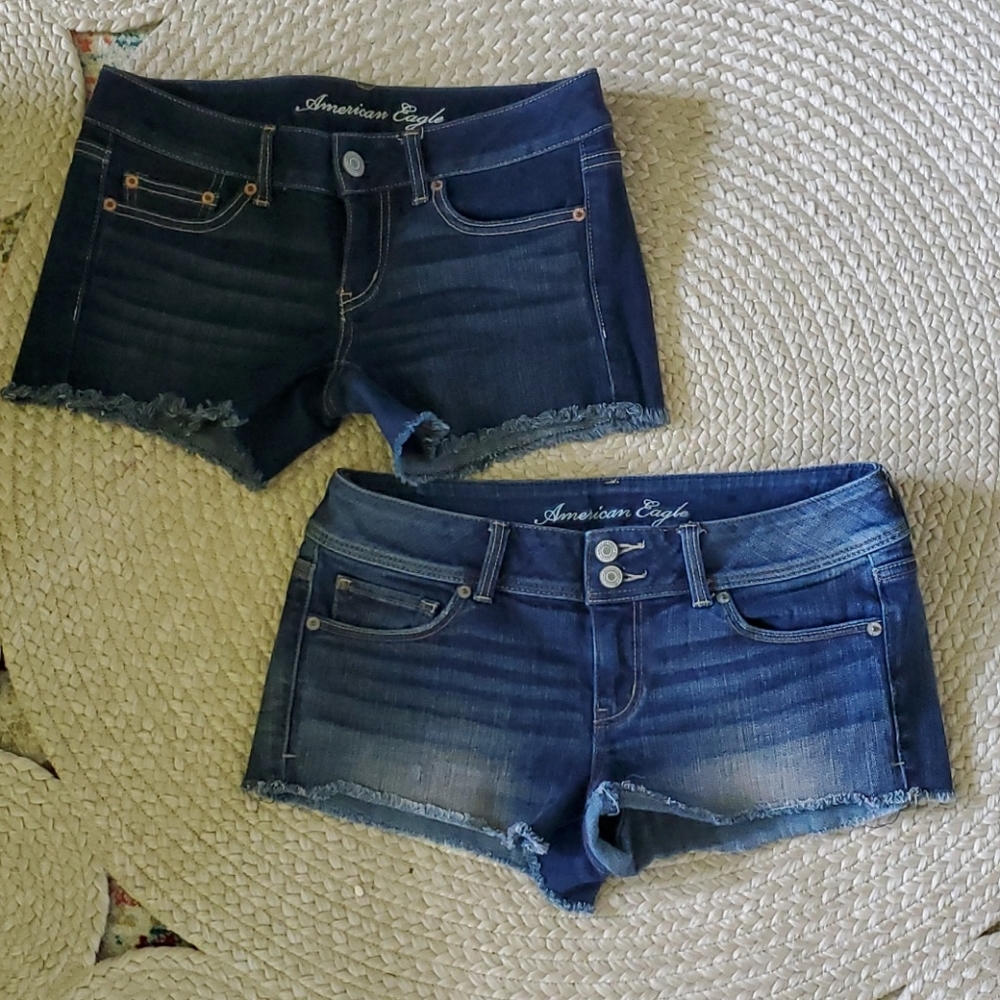 Lot 2 AE American Eagle Jean Cut Off shorts